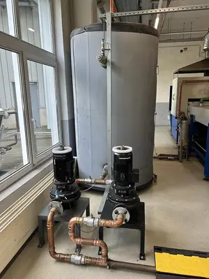 USED MAHLER /GUNTNER MAHLER CONTINUOUS FURNACE WITH GÜNTNER COOLER