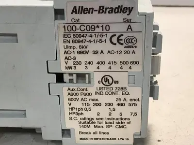USED ALLEN BRADLEY 100-C09.10 SER A