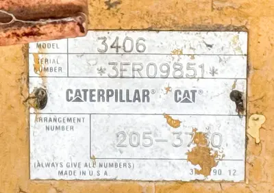 Used CATERPILLAR 3406 DIESEL ENGINE Diesel Engines Pennsylvania US | East West Machinery & Drilling #1417880