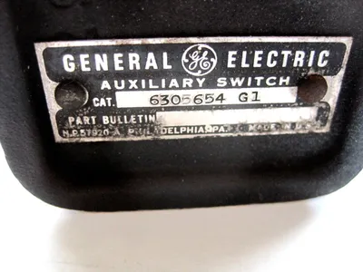 GENERAL ELECTRIC 6305654-G1 CAM SWITCH 6305654G1