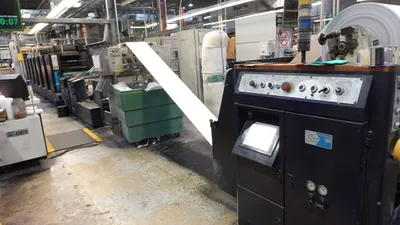 1999 SANDEN Q1500 XP (7) Color Variable Size Web Press – 20.5” Web Width Variable Repeat Direct Mail Narrow Web Offset Press | Machinery Solutions Group, Inc. (20)