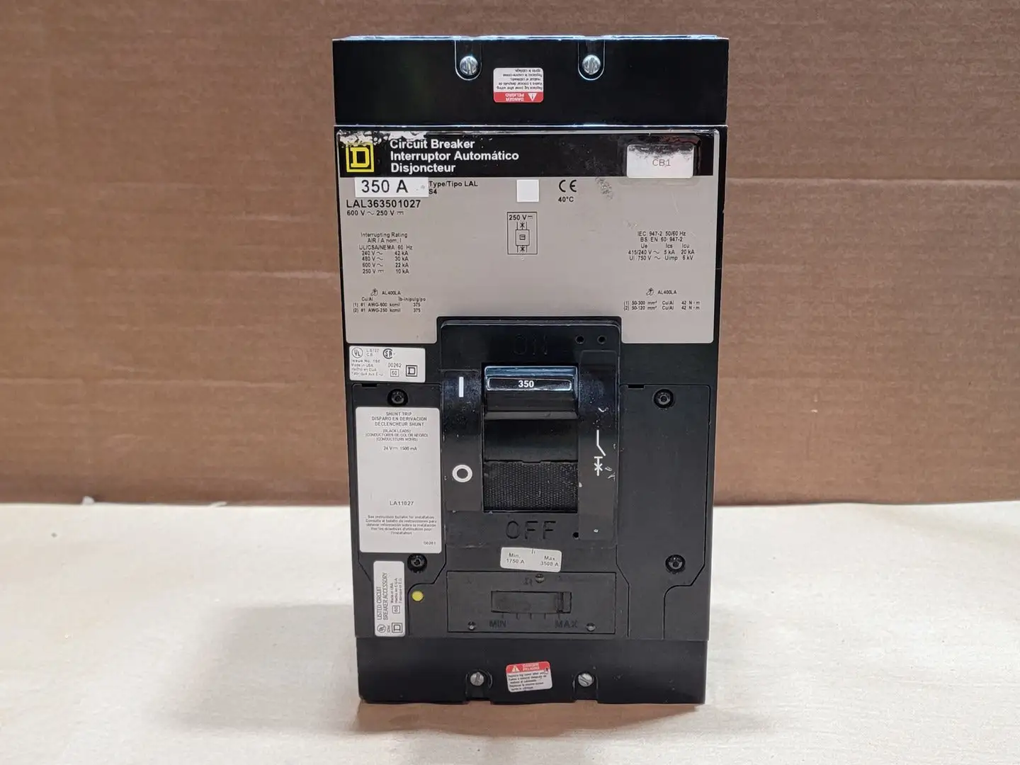 USED SQUARE D LAL36350