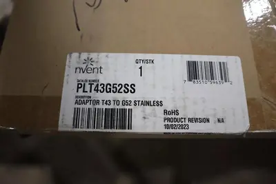 NEW Hoffman Nvent  PLT43G52SS ADAPTOR T43 TO G52 STAINLESS STOCK G476