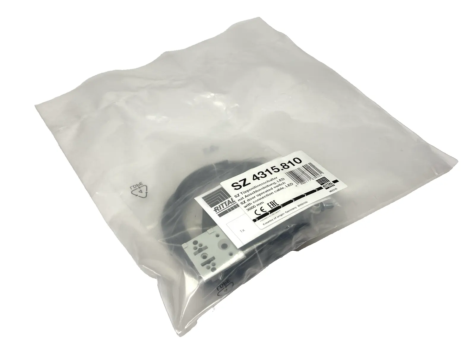 NEW RITTAL DOOR OPERATED SWITCH W/ LED CONNECTION CABLE 3000MM