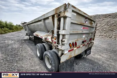 Used 2016 SPECTEC 36' HALF ROUND Dump Trailers New York US | Proxy Equipment #1382991