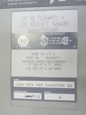 Used ALLEN BRADLEY 5130-RM SER A Circuit Boards Michigan US | Ideal Machinery #1260296