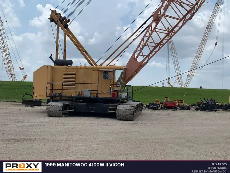 Used 1999 MANITOWOC 4100W II VICON Crawler Cranes Louisiana US | Proxy Equipment #1388969