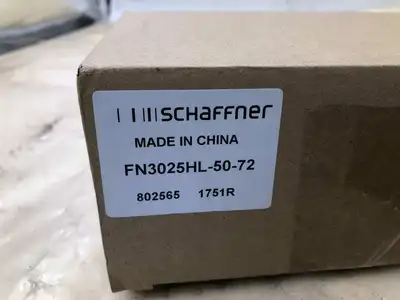 Schaffner FN3025HL-50-72 Power Line Filter 50A 30kW L Performance Level-NIB