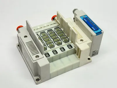 SS5Y7-10SA3N-04BS-N11 | SMC  Pneumatic Manifold EX500 4-Station 32 Output - Used