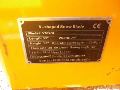 New | in-Stock 2026 GIYI VSB74 Snow Removal & Equipment Utah US | Global Remarketing #1541668