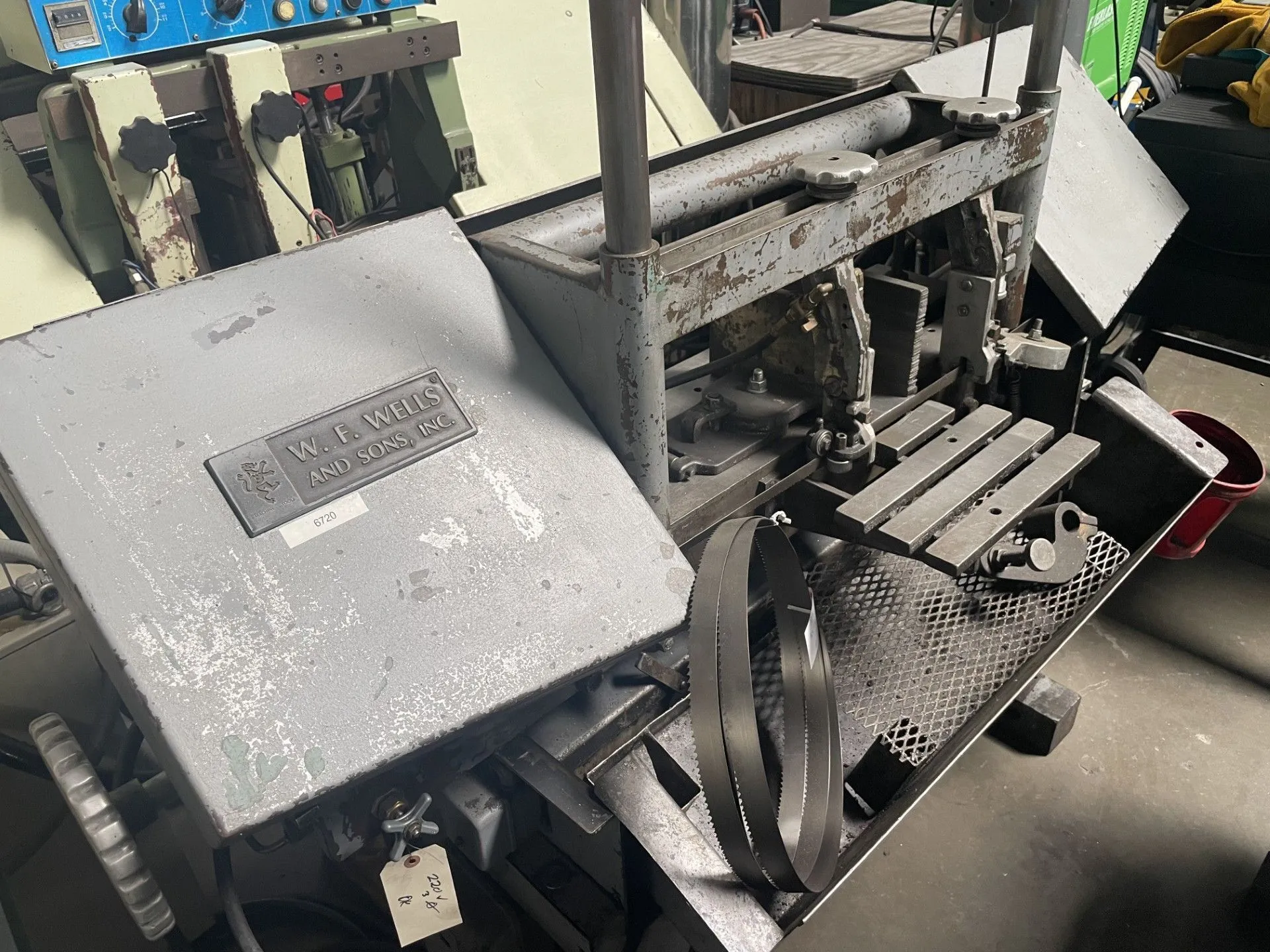Used W.F. WELLS W-9 Horizontal Band Saws California US | Wheeler Machinery Sales #8642