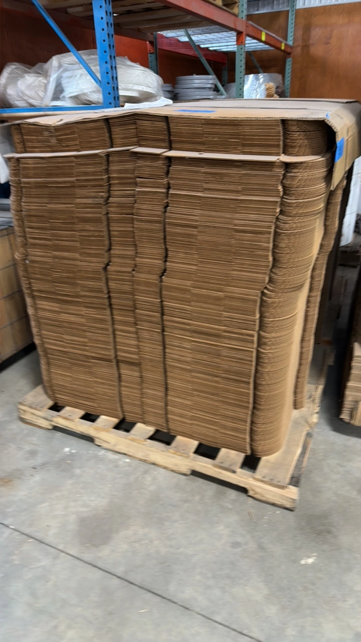 Large pallet of boxes size 67"x 4"x 4" Quantity approximately 536