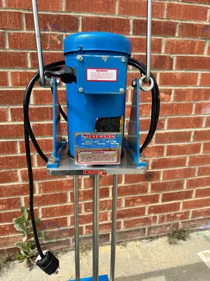 USED SILVERSON DX60 HOMOGENIZER HIGH SHEAR BATCH MIXER W/  D STAND, 3 HP MOTOR