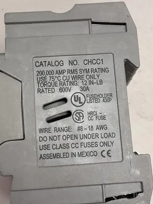 Used BUSSMANN CHCC1 Miscellaneous Equipment (Electrical & Power) Ohio US | Surplus Asset Holdings #1399460
