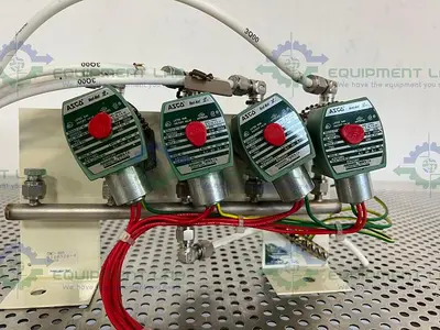 USED LOT OF 4 - ASCO RED-HAT 8262G80 SOLENOID VALVE 1/4"