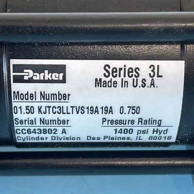 NEW Parker 01.50-KJTC3LLTVS19A19A-0.750