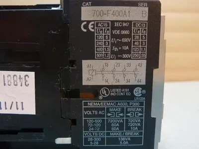 USED ALLEN BRADLEY 700-F400A1 SER B