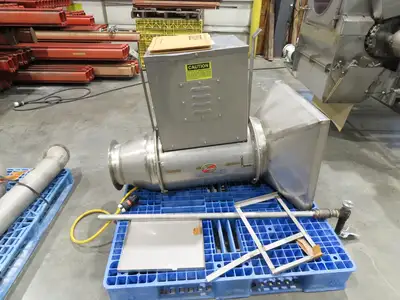 FEC Sanitary Food Grade Granulator 30" Apron Feeder Stainless Conveyor Surge Bin