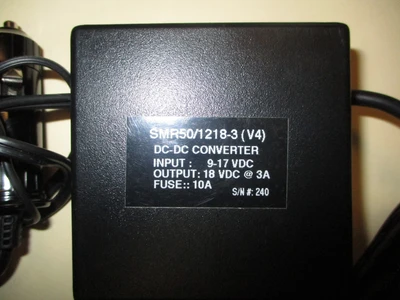DC-DC Used Converter w/In Car plug - SMR50/1218-3 (V4)