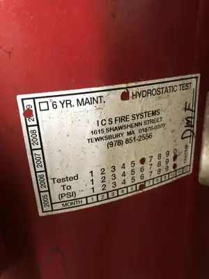 ANSUL K-350-C Red Line mobile Fire Extinguisher 600 psi Class B, C