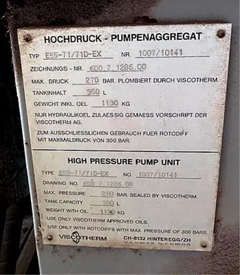 (5) Pieralisi Jumbo 3 containerized decanter centrifuges, 414/304SS.