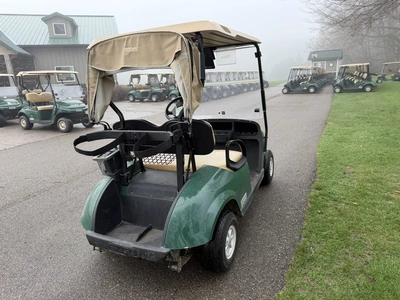(1) 2015 E-Z-Go golf cart with a Kawasaki gas engine, includes canopy, fold-down windshield, and bal...