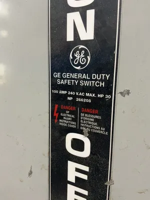 Used GENERAL ELECTRIC TG4323 Disconnects Ohio US | HGR 24 #1233427