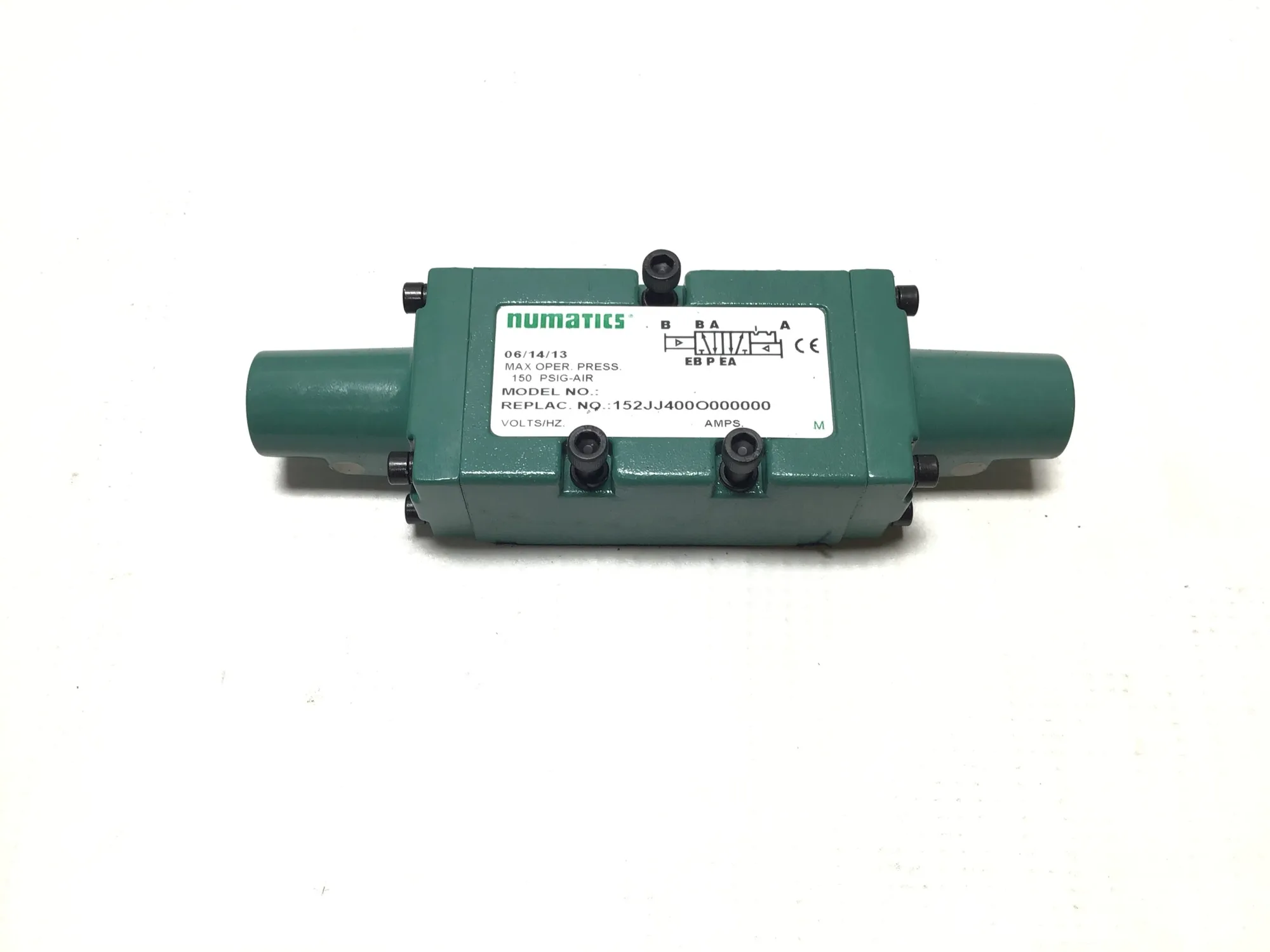 Numatics 152JJ400O000000 Air Pilot Valve 150 PSIG Air Max Operating Press
