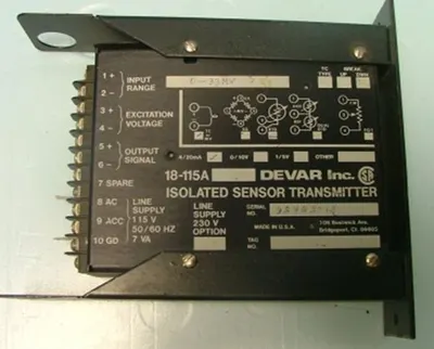 QTY. 1. DEVAR INC. ISOLATED SENSOR TRANSMITTER MOD...
