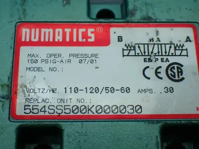 USED NUMATICS 554SS500K000030
