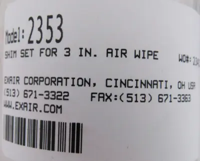NEW EXAIR 2433 AIR WIPE KIT 3"