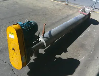 SPC8872  Conveyor Kilroy Conveyors screw conveyor Stainless Steel, 6" dia. X 120"