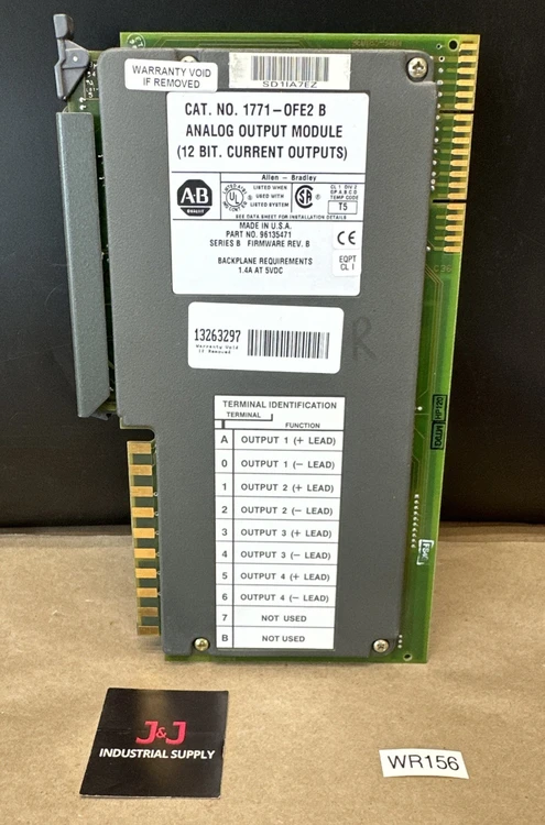 Used Allen-Bradley 1771-0FE2 B PLC Input & Output Indiana US | J&J Industrial Supply #522379