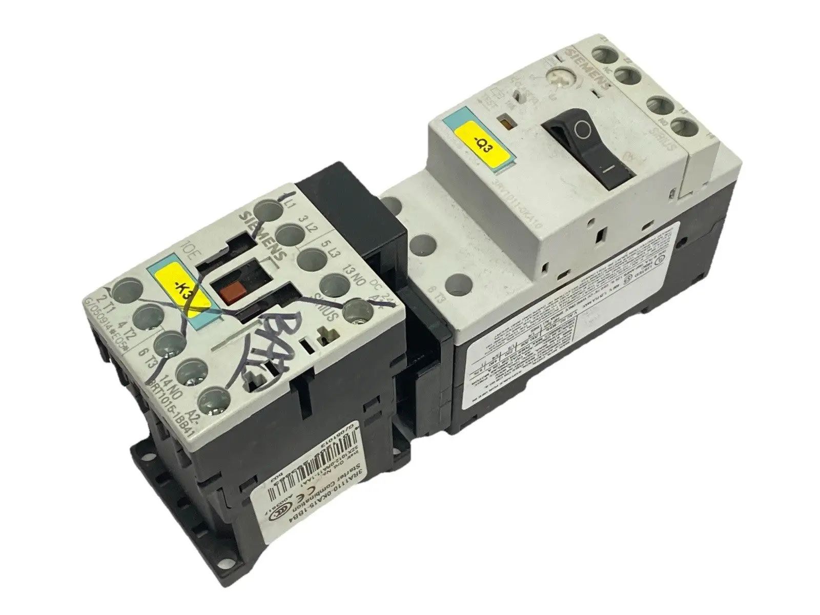Used Siemens Contactor Starter Combination 0.9-1.25A 400VAC 24VDC Starters Michigan US | Maverick Industrial Sales #1401876