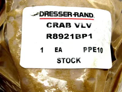 NEW DRESSER RAND R8921BP1 CRAB VALVE