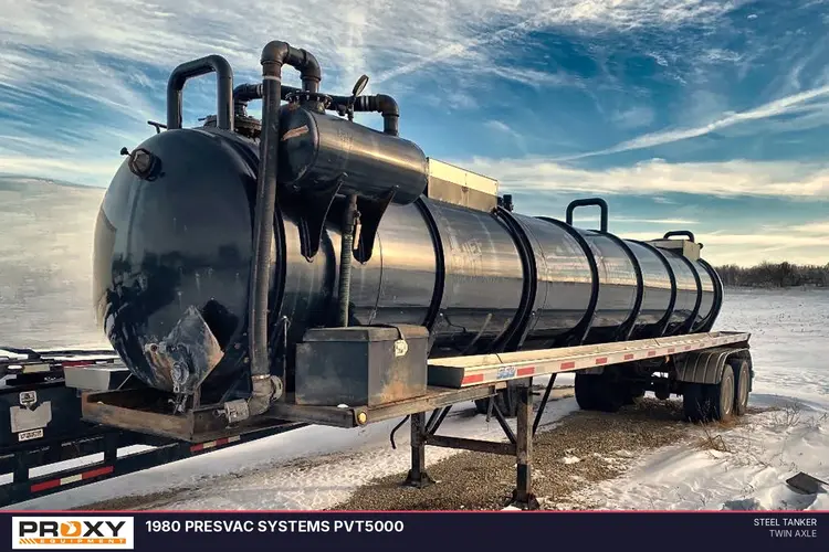 Used 1980 PRESVAC SYSTEMS PVT5000 Tanker Trailers Wisconsin US | Proxy Equipment #1377782