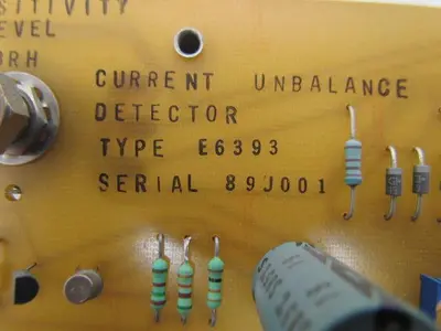 Spang Power Control E6393 30 Current UnbalanceDetector