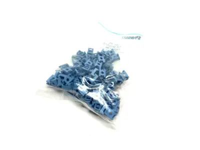 USED PANDUIT LIGHT BLUE METAL DETECTABLE NYLON CABLE TIE MOUNT