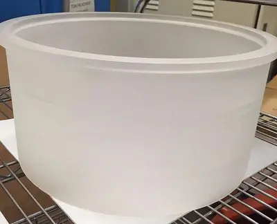 Veeco RF 350 or RF 1201 Quartz liner with quartz ring