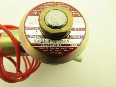 Honeywell Skinner X42LB0JN050 Solenoid Valve 2-Way NC 120V 50 PSI 3/8" Barb