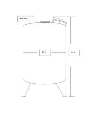 USED 2021 CUSTOM STAINLESS STEEL Double-Layer Production Tanks