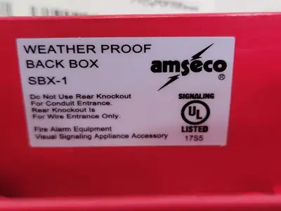NEW AMSECO SBX-1