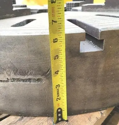 31-1/2" Diameter Cast Iron 4-Jaw Chuck w/8" Thru Hole, 4-Hole Mnt, Lathe/Set-up