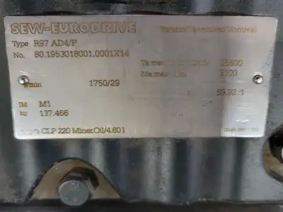 Used SEW-EURODRIVE R97 AD4/P Gearboxes British Columbia CA | Lenmark #268389