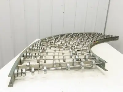 Hytrol 24"x 90 Deg Skatewheel Conveyor Section 22"BF Steel Gravity Roller