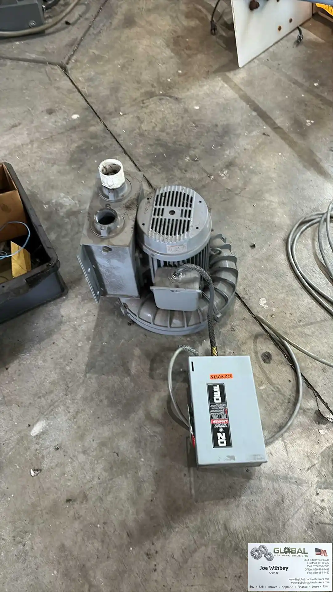 Spencer Vortex Blower VB-019E-U Regenerative Vacuum Blower 160CFM 3PH