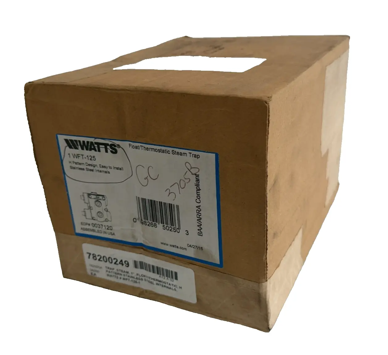 NEW WATTS WFT-125 STEAM TRAP 1" WFT125