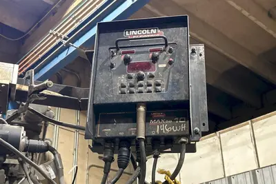 8' ARM X 6' HIGH OHIO POWERED WELDING MANIPULATOR, WITH LINCOLN WELDING ACCESSORIES: YOBRO #24903