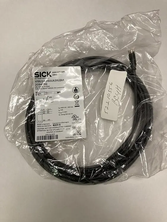 New | in-Stock SICK YF8U14-050UA3XLEAX Cable & Wire Ohio US | Surplus Asset Holdings #1234980