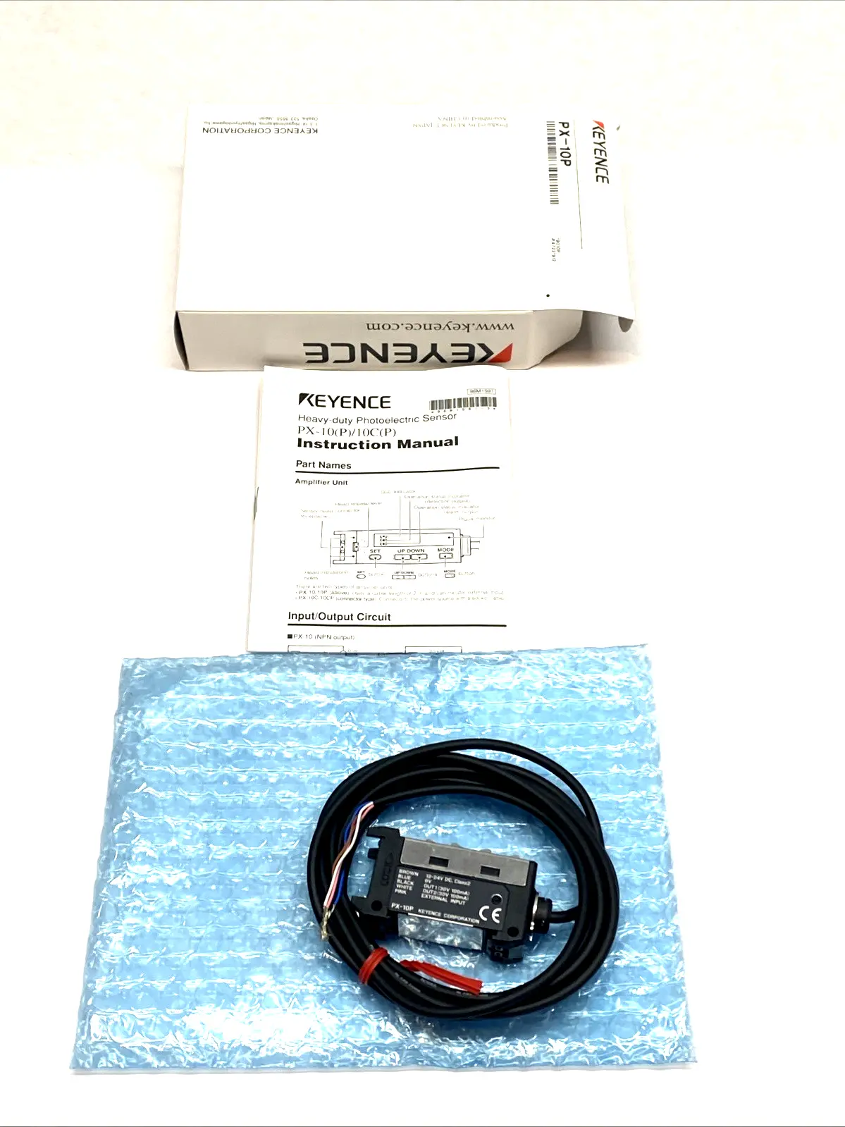 USED KEYENCE PHOTOELECTRIC AMPLIFIER UNIT CABLE TYPE PNP IP67